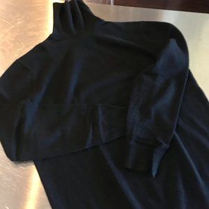 J.Crew Turtleneck in Black Wool, Cashmere & Angora